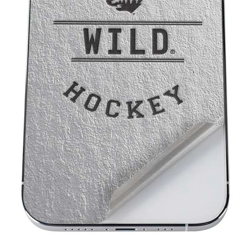 NHL Minnesota Wild Black Text iPhone 12 Pro Max Skin